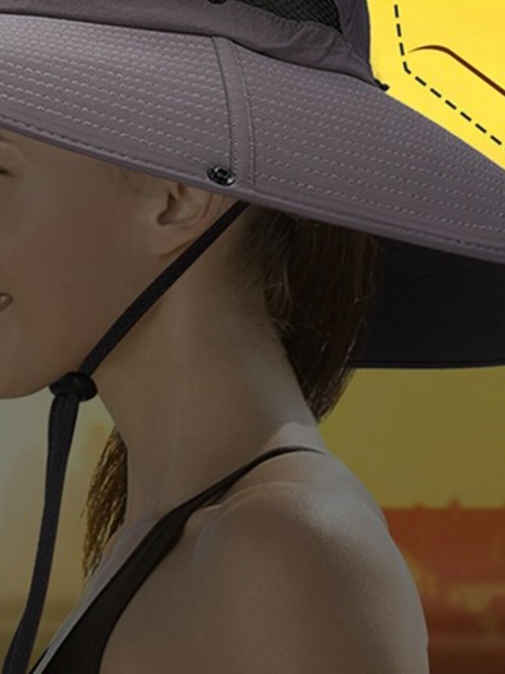 Leotruny Sun Hat Super Wide Brim UPF50+ Waterproof Mesh Vent UNISEX - Picture 2 of 5